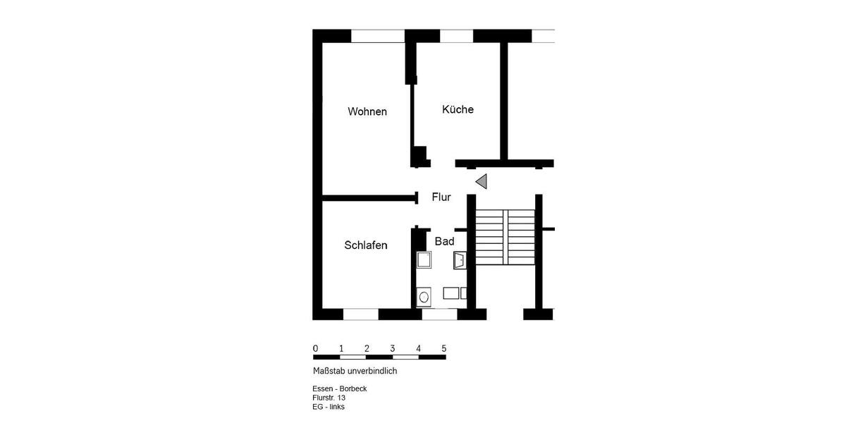 Erdgeschoßwohnung Essen Stadtbezirk IV - 2 Zimmer, 57 m&sup2;, 490&euro; | Angebot:25756987