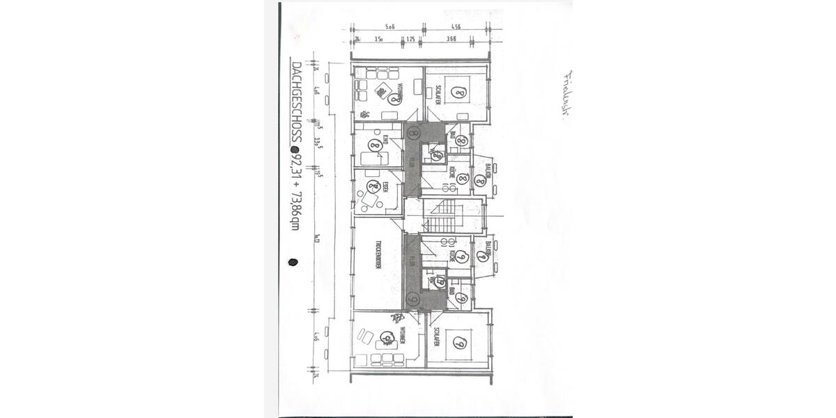 Wohnung in Oberhausen 35 Zimmer mit Balkon. 3 zimmer
