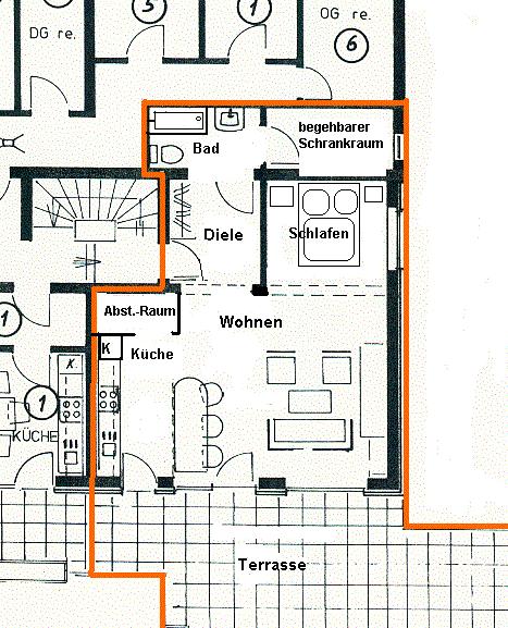 Sonnige Terrassenwohnung mit Ausblick! 2 zimmer