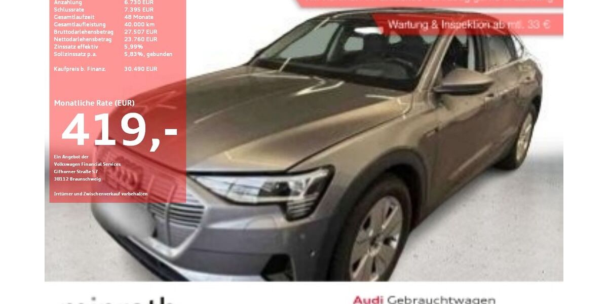 Audi e-tron 45.875 km 29.240 &euro; Moers-Hülsdonk 47441