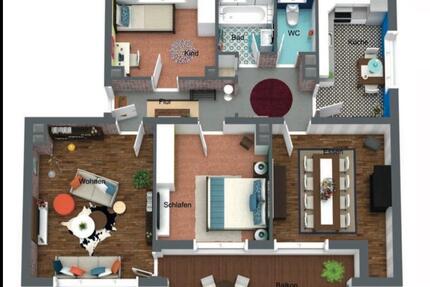 Wohnung Wuppertal Gemarkung Elberfeld - 4 Zimmer, 87 m&sup2;, 180.000&euro; | Angebot:27425691