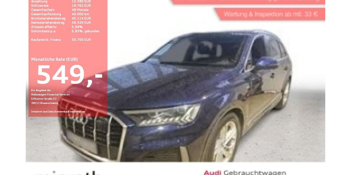 Audi Q7 93.916 km 50.700 &euro; Moers-Hülsdonk 47441