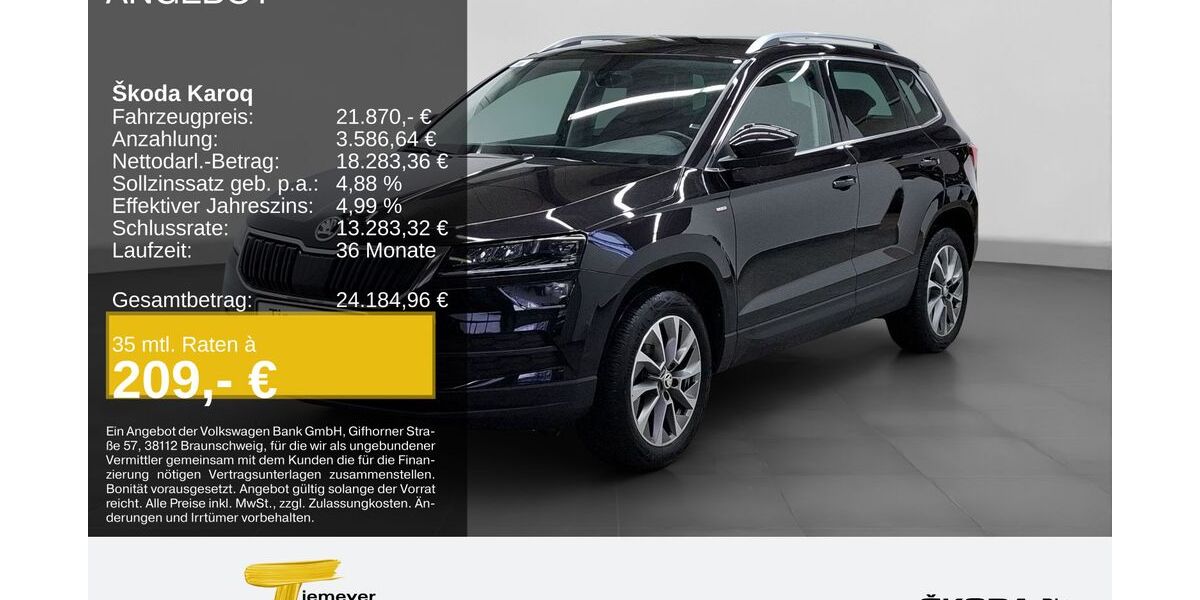 Skoda Karoq 63.999 km 21.870 &euro; Bochum 44809