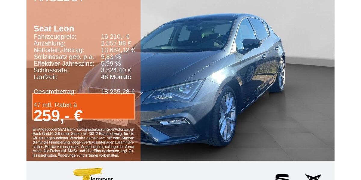Seat Leon 109.472 km 15.620 &euro; Recklinghausen 45663