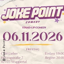 Joke Point Comedy - Open Mic 06.11.2026 Cafe Lieber