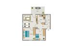 Erdgeschoßwohnung Voerde (Niederrhein) - 3.5 Zimmer, 52 m&sup2;, 390&euro; | Angebot:25409540