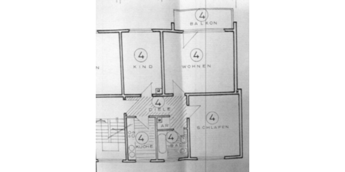 Helle, renovierte 3-Zimmer-Wohnung - Balkon - provisionsfrei - MH 3 zimmer