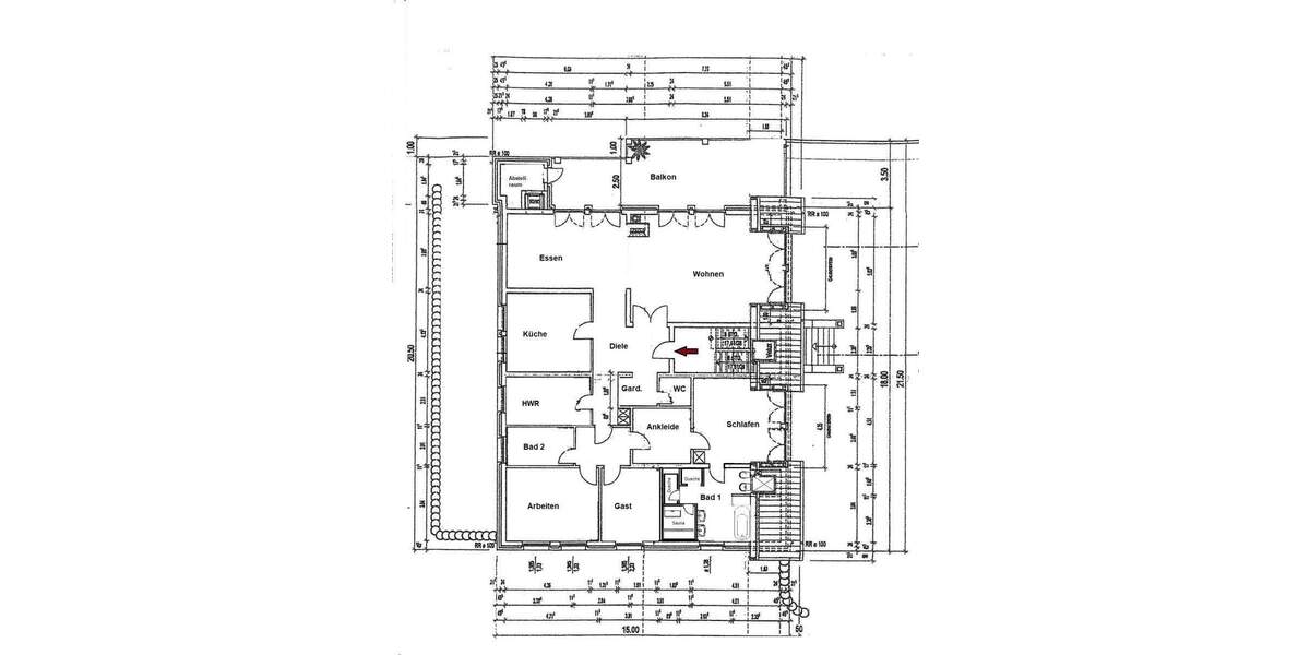 Etagenwohnung Essen Burgaltendorf - 5 Zimmer, 214 m&sup2;, 890.000&euro; | Angebot:23940573