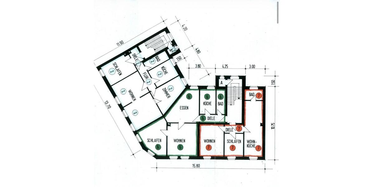 Etagenwohnung Gelsenkirchen Rotthausen - 3 Zimmer, 62 m&sup2;, 120.000&euro; | Angebot:27439615