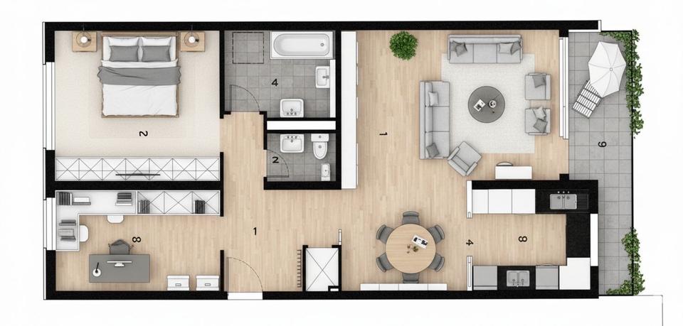 Etagenwohnung Wuppertal Arrenberg - 3 Zimmer, 86 m&sup2;, 248.500&euro; | Angebot:25209359
