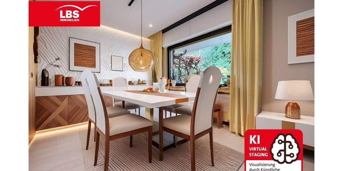 Große Erdgeschosswohnung mit Balkon, Gartenblick und Garage! 3 zimmer