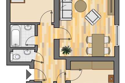 Wohnung Marl Hamm - 3.5 Zimmer, 62 m&sup2;, 499&euro; | Angebot:26458118
