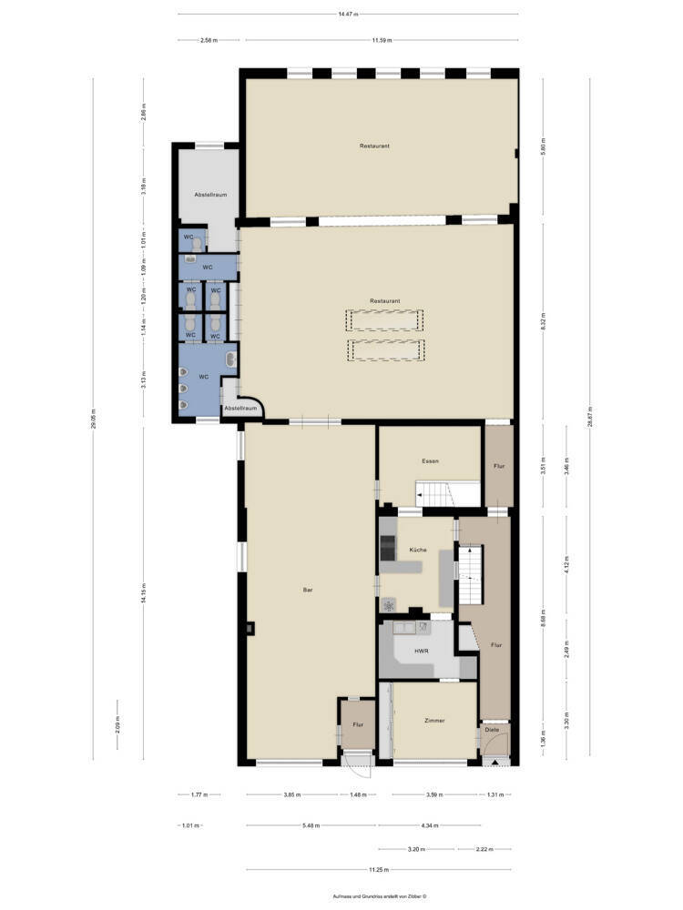 Gastronomische Vollexistenz mit zusätzlichen Mieteinnahmen zimmer