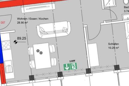 Möblierte Wohnung im Herzen von Essen 2 zimmer