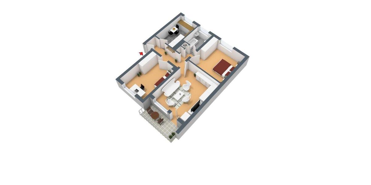 Herdecke Berg Nacken - 3-Zimmer-Wohnung mit Balkon 3 zimmer