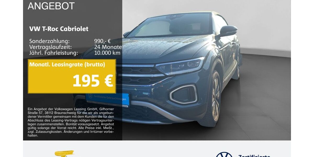 VW T-Roc 7.034 km 26.320 &euro; Oberhausen 46047