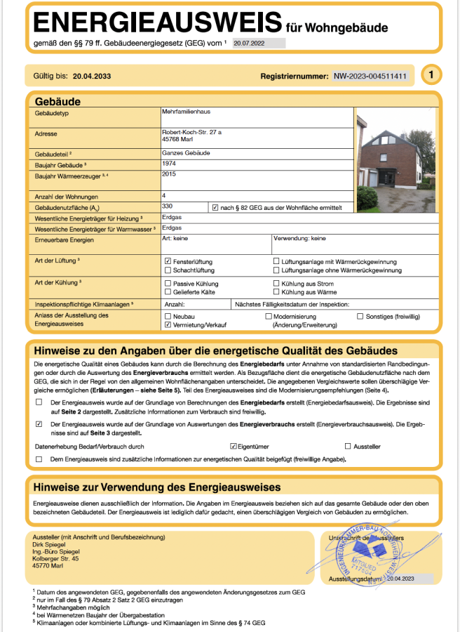 Provisionsfrei* Mehrfamilienhaus, 4 WE in Top Lage, EG 92 qm mit Garten u. Garage frei