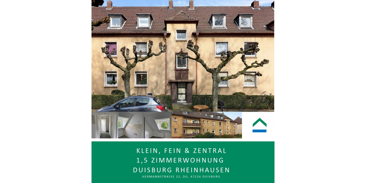 Etagenwohnung Duisburg Hochemmerich - 1.5 Zimmer, 30 m&sup2;, 197&euro; | Angebot:27471052