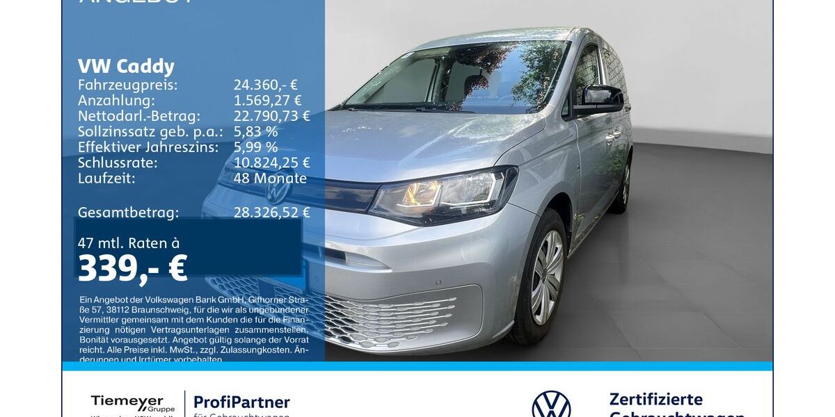 VW Caddy 55.354 km 23.210 &euro; Recklinghausen 45663