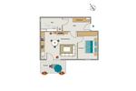 Etagenwohnung Essen Stadtbezirk III - 2.5 Zimmer, 55 m&sup2;, 609&euro; | Angebot:26358537