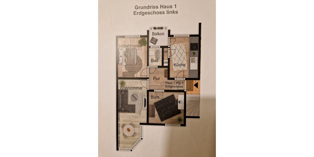 3,5 Zimmer EG mit Balkon und Garten 3.5 zimmer