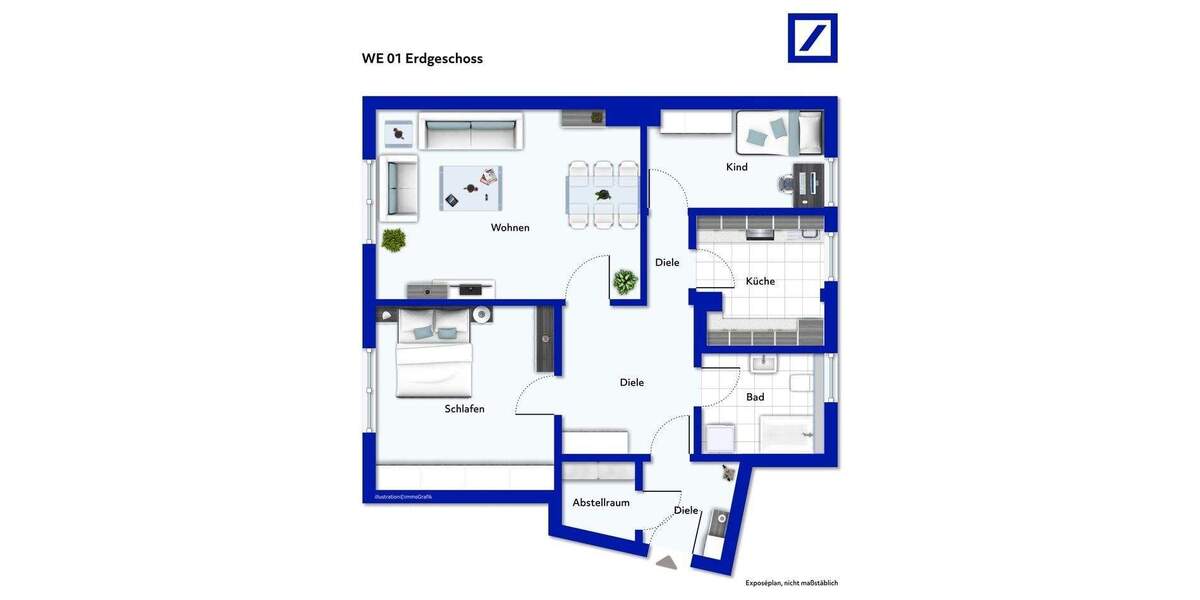Etagenwohnung Essen Altenessen-Nord - 3 Zimmer, 75 m&sup2;, 153.750&euro; | Angebot:25155791