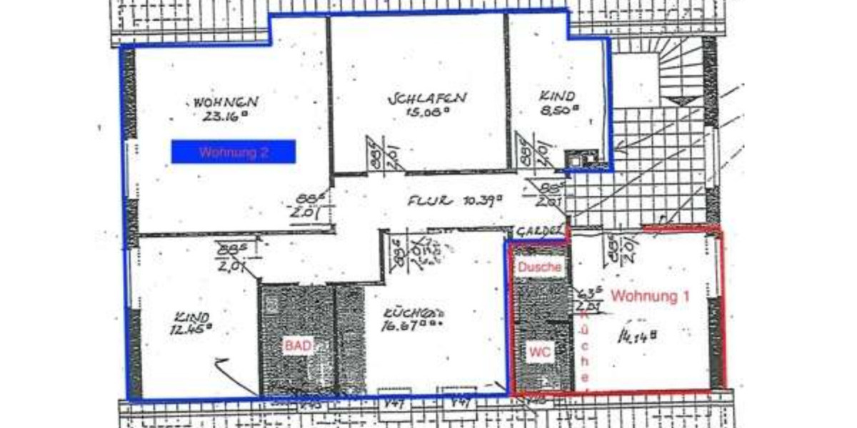 Etagenwohnung Dorsten Alt-Wulfen - 3.5 Zimmer, 86 m&sup2;, 800&euro; | Angebot:25720419