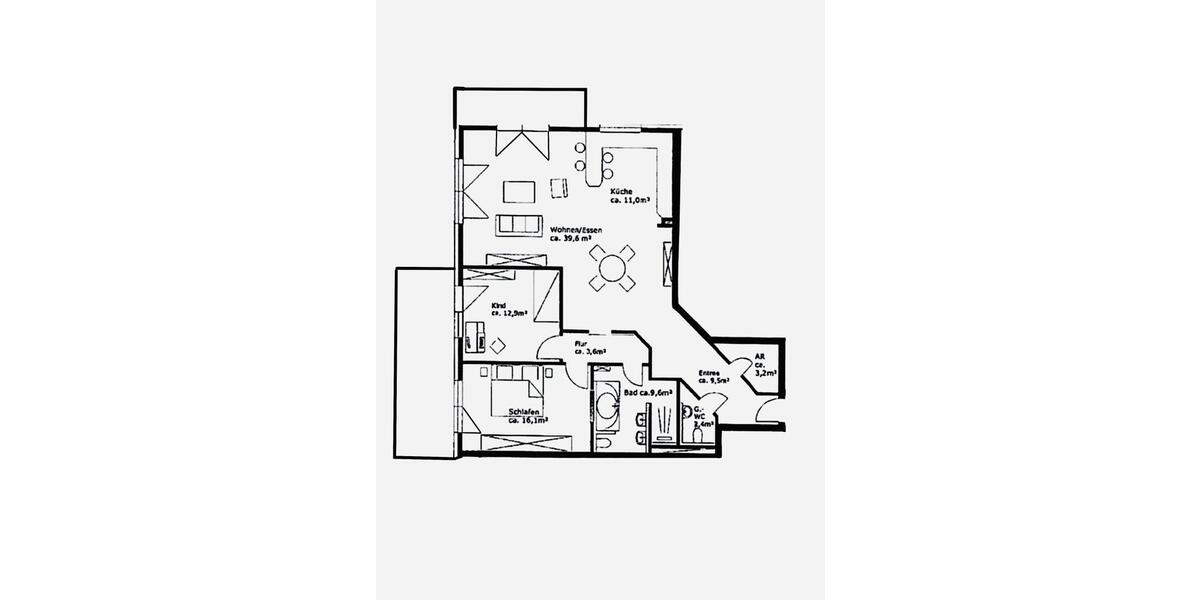 Etagenwohnung Essen Stadtbezirk IX - 3 Zimmer, 117 m&sup2;, 550.000&euro; | Angebot:27096132
