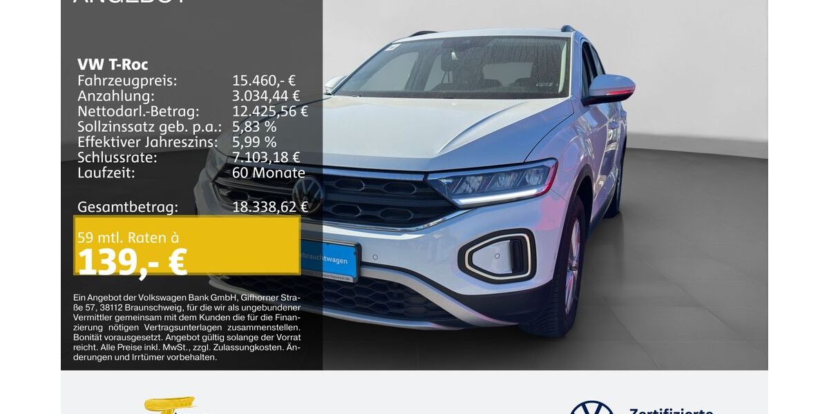 VW T-Roc 121.012 km 13.980 &euro; Oberhausen 46047