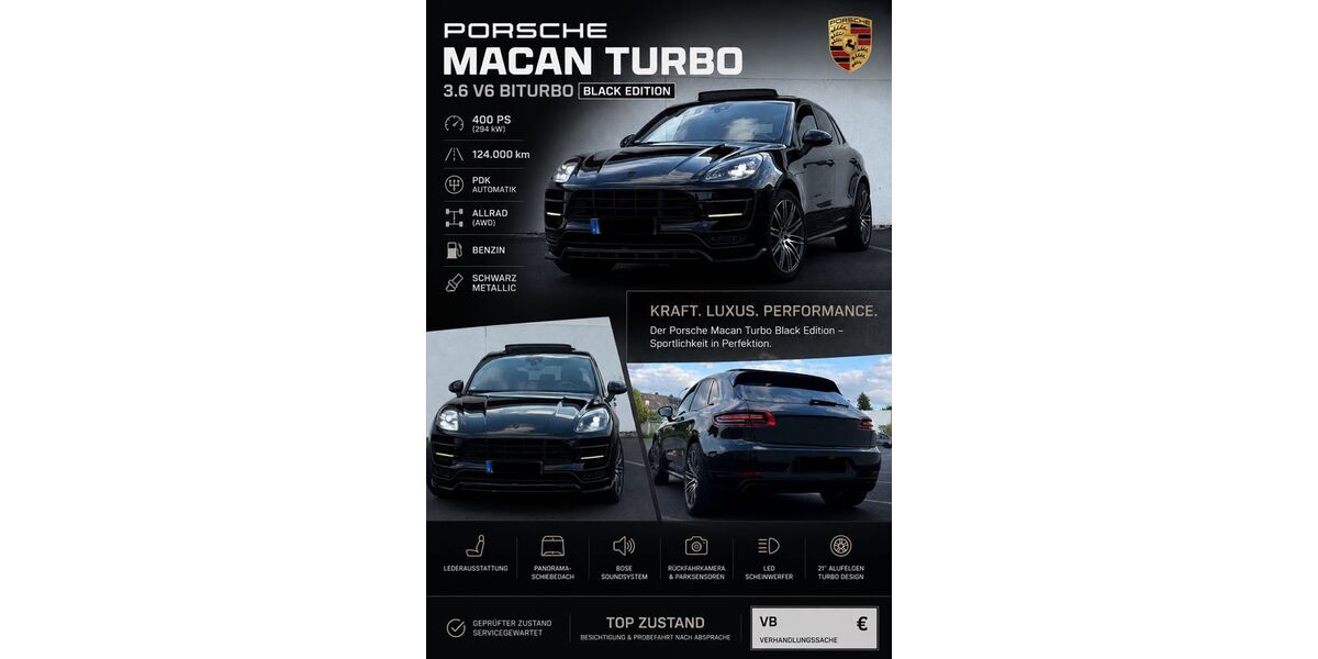 Porsche Macan 124.500 km 36.000 &euro; Recklinghausen 45661