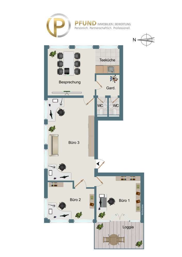 Büro in Waiblingen 1.243,25 € 118 m²