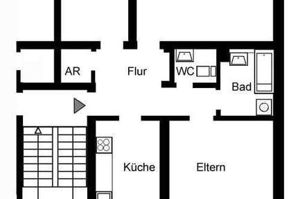 Wohnung Mülheim Rechtsruhr-Nord - 3.5 Zimmer, 79 m&sup2;, 669&euro; | Angebot:26933356