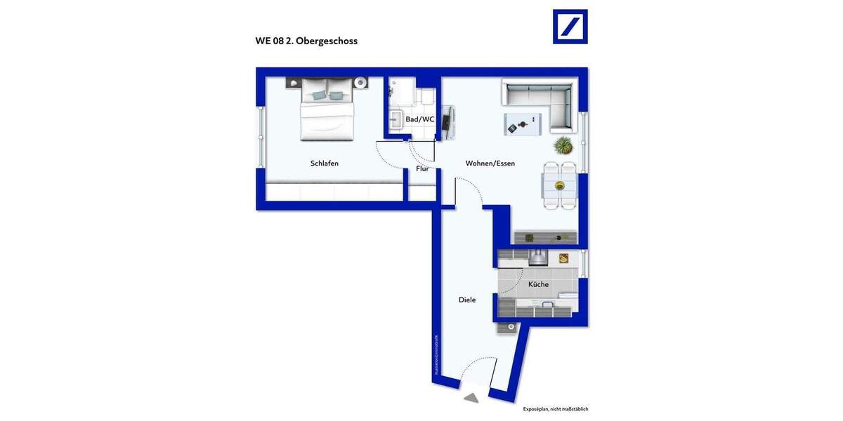 Etagenwohnung Essen Altenessen-Nord - 2 Zimmer, 55 m&sup2;, 99.000&euro; | Angebot:25155794
