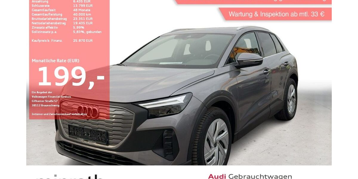 Audi Q4 e-tron 4.785 km 25.850 &euro; Moers-Hülsdonk 47441
