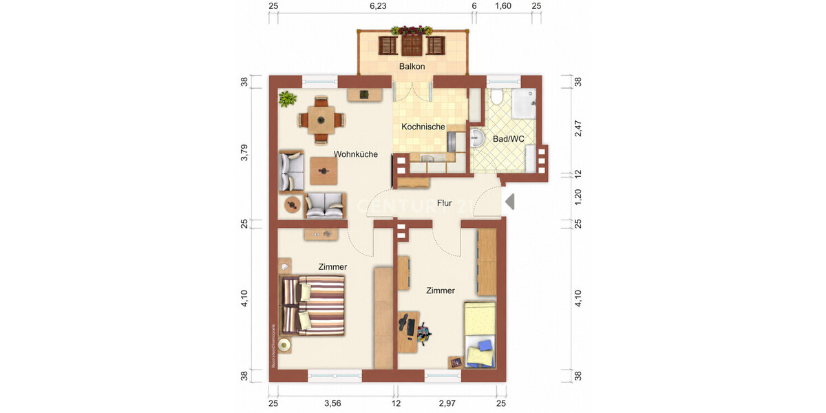 Wohnliches Zuhause mit Balkon - Etagenwohnung Herne Sodingen | Angebot:27473572