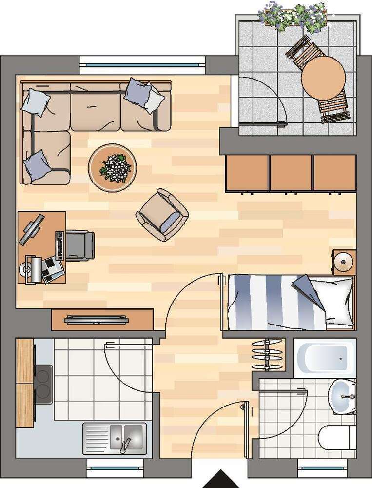 Wohnung zum Mieten in Dortmund 295 € 31 m²