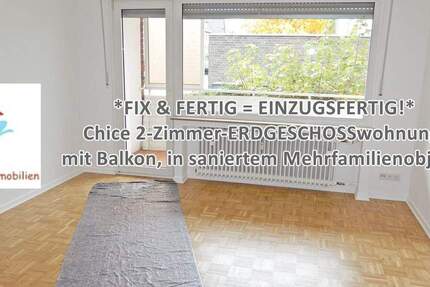 *FIX & FERTIG = EINZUGSFERTIG!* Chice 2-Zimmer-ERDGESCHOSSwohnung, mit Balkon, in saniertem Mehrfamilienobjekt! 2 zimmer