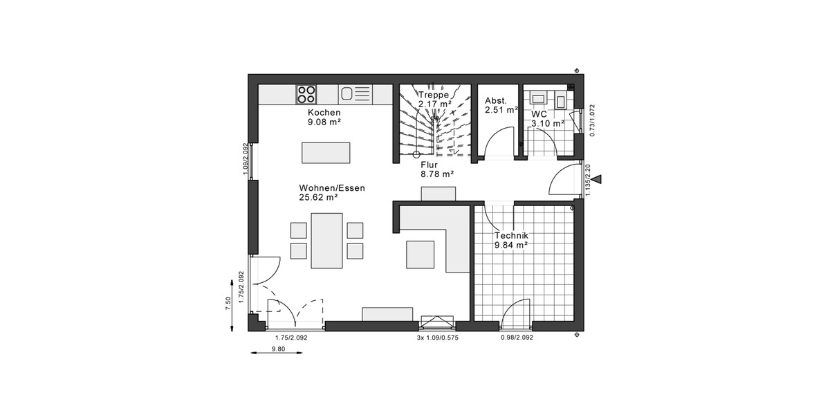 Einfamilienhaus Velbert - 3 Zimmer, 122 m&sup2;, 1.950&euro; | Angebot:26443330