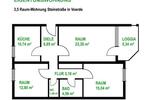 Etagenwohnung Voerde (Niederrhein) - 3.5 Zimmer, 85 m&sup2;, 195.000&euro; | Angebot:27458470