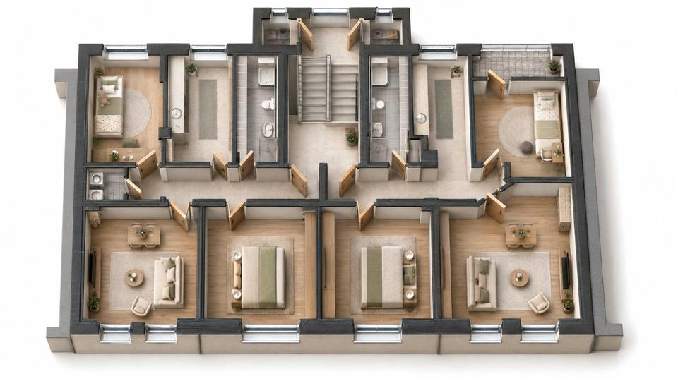Etagenwohnung Wuppertal Gemarkung Langerfeld - 3 Zimmer, 75 m&sup2;, 191.880&euro; | Angebot:27499398