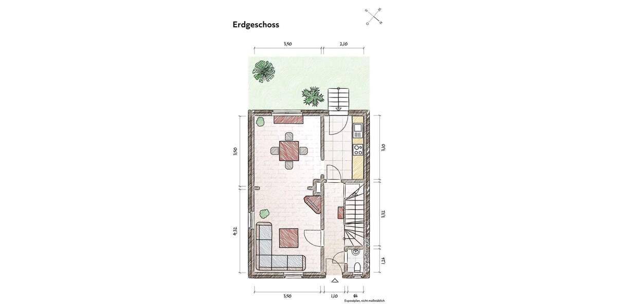 Reihenendhaus Duisburg Hochemmerich - 5 Zimmer, 87 m&sup2;, 198.000&euro; | Angebot:25744080