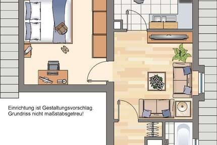 Wohnung Gelsenkirchen Resser Mark - 3 Zimmer, 36 m&sup2;, 289&euro; | Angebot:27169067