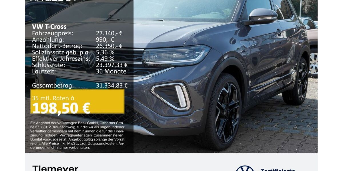 VW T-Cross 2.094 km 27.340 &euro; Bochum 44892