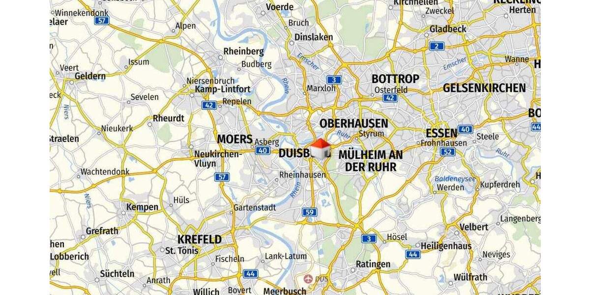 EG Wohnung Uni Duisburg 1,5 km 1 zimmer