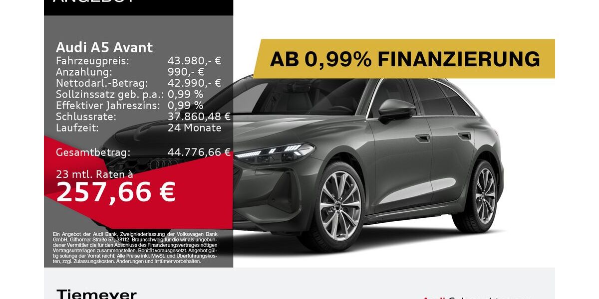 Audi A5 6.516 km 40.930 &euro; Bochum 44809