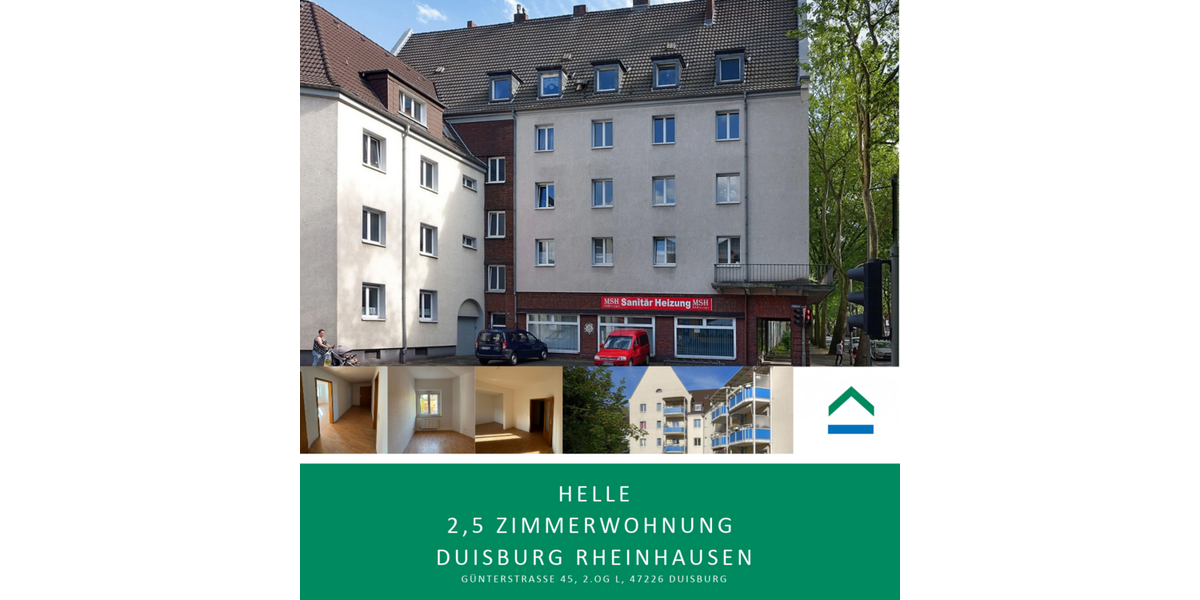 Etagenwohnung Duisburg Hochemmerich - 2.5 Zimmer, 73 m&sup2;, 459&euro; | Angebot:27471051