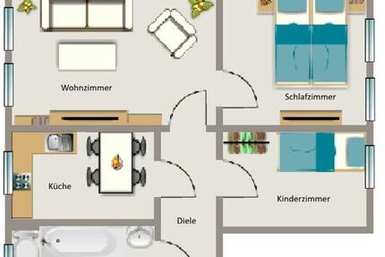 Wohnung Moers Rheinkamp - 3.5 Zimmer, 55 m&sup2;, 411&euro; | Angebot:25665145
