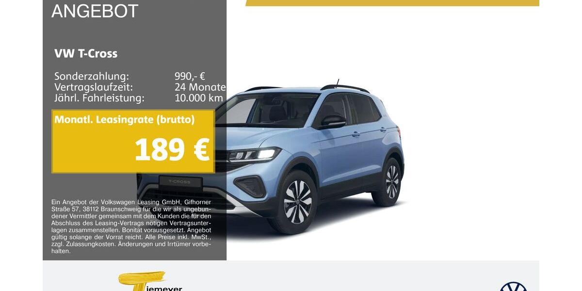 VW T-Cross 6.015 km 22.290 &euro; Duisburg 47059