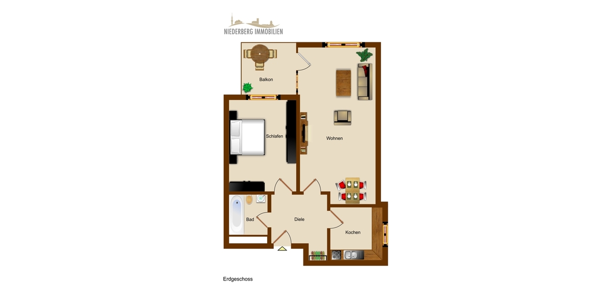 Fitness Studio gespart: Gemütliche 2 Zimmerwohnung mit Balkon in Wülfrath! - Etagenwohnung Wülfrath Nord | Angebot:25973459