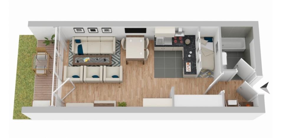 Erdgeschoßwohnung Bochum Bochum-Südwest - 1 Zimmer, 38 m&sup2;, 530&euro; | Angebot:26415595